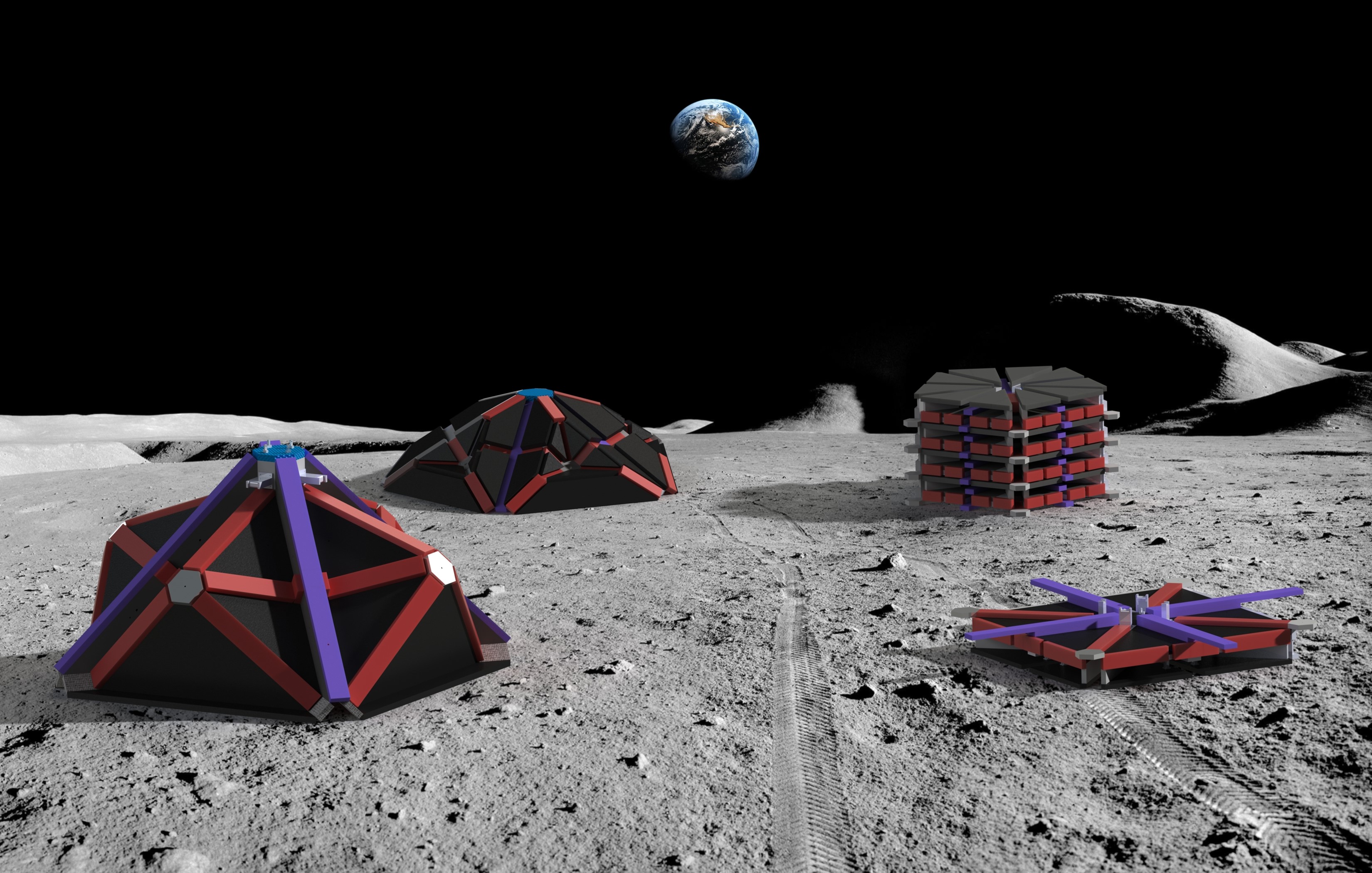 Conceptual figure of Origami-based Deployable Space Shelters