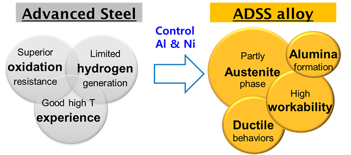 그림 1. ADSS 합금의 설계개념